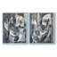ABSTRACT Series CDLxxxxi - Impression encadrée de qualité supérieure - prête à être accrochée - aucun clou requis - aucun clou requis-1163137834-1163137835