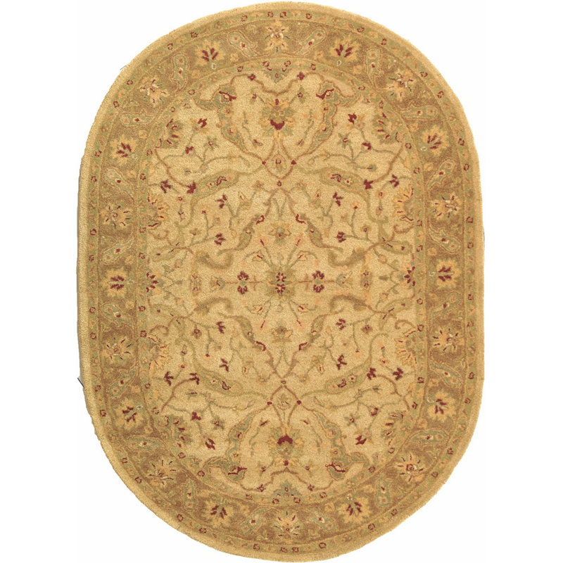 Dunbar Hand Tufted Wool Oriental Rug, Oval 4'6" X 6'6" 