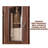 63-inch Solid Black Walnut Standard Pantry Cabinet