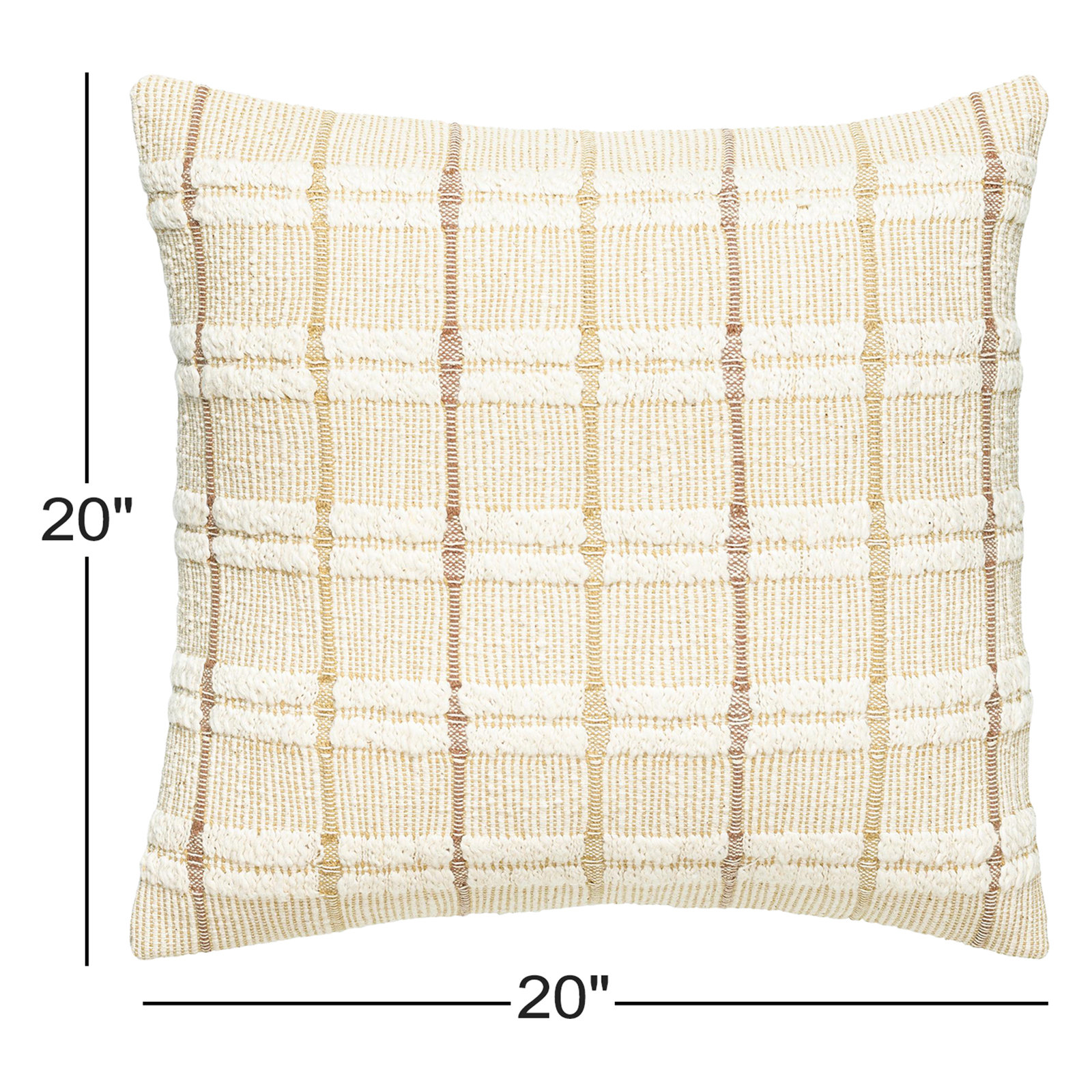 Gayla Geometric Cotton Pillow Cover, 20" x 20"