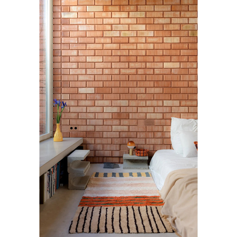Color ON Hand Tufted Cotton Striped Area Rug