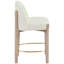Tabouret de comptoir rembourré en tissu Maud-121555371