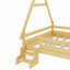 Lit plateforme House avec escalier, structure de lit en bois massif, profil bas et conception amusante pour enfants-1462946416-1462946418