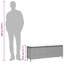 Banc de patio avec coussin en rotin de polyester 43,3 po x 11,8 po x 15,9 po-1673536925