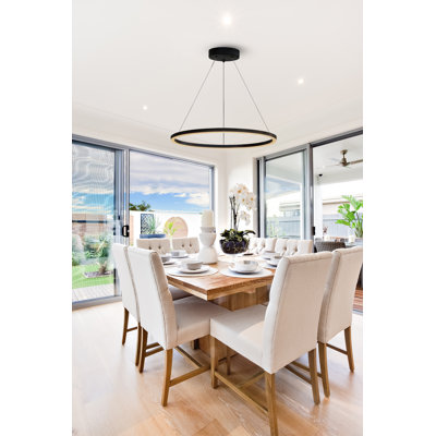 Lohnes Dimmable LED Round / Oval Chandelier