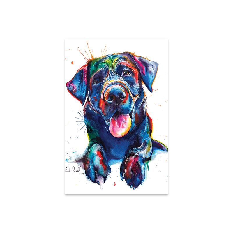 «Black Lab II» par Weekday Best - impression non encadrée, H 24 po x l 16 po x P 0,25 po