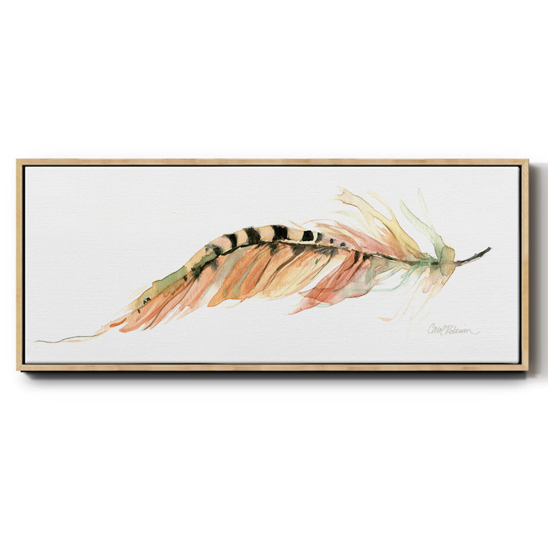 Tail Feather IV- Framed Canvas