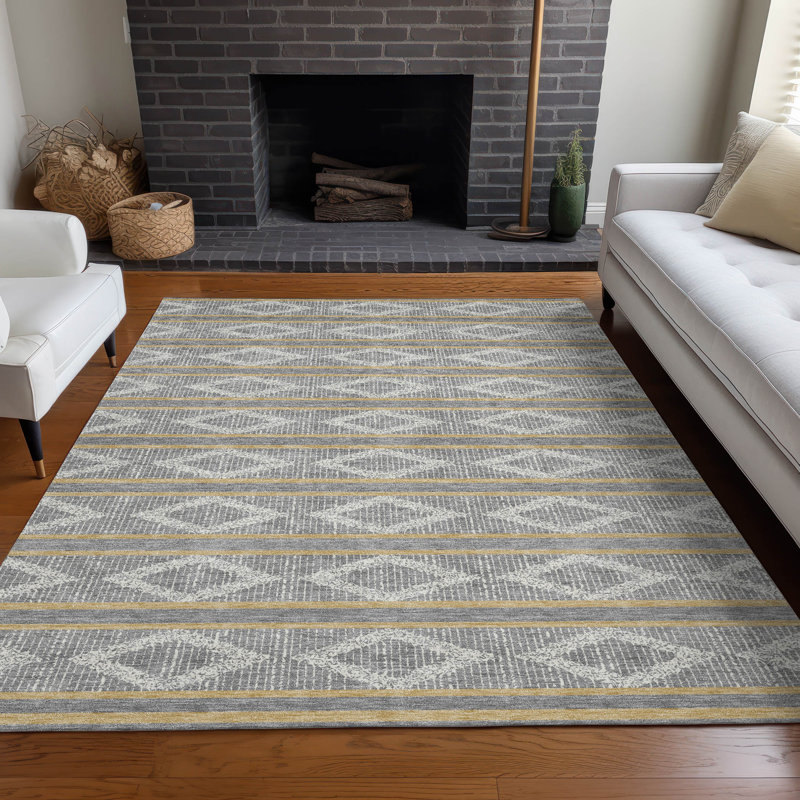  Tapis mauve intérieur / extérieur lavable à la machine ACN1029, Rectangle 5 pi x 7 pi 6 po