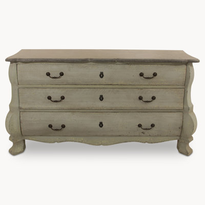 Elkmont Solid Wood 159 cm W Chest of 3 Drawers