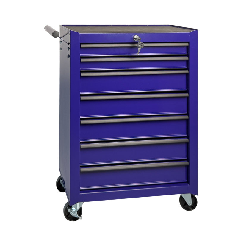 Rolling Metal Tool Chest, Purple