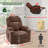 Weona 35.43" W Power Recliner, Liftable, Massage, Heater, Cup Holder-94321569