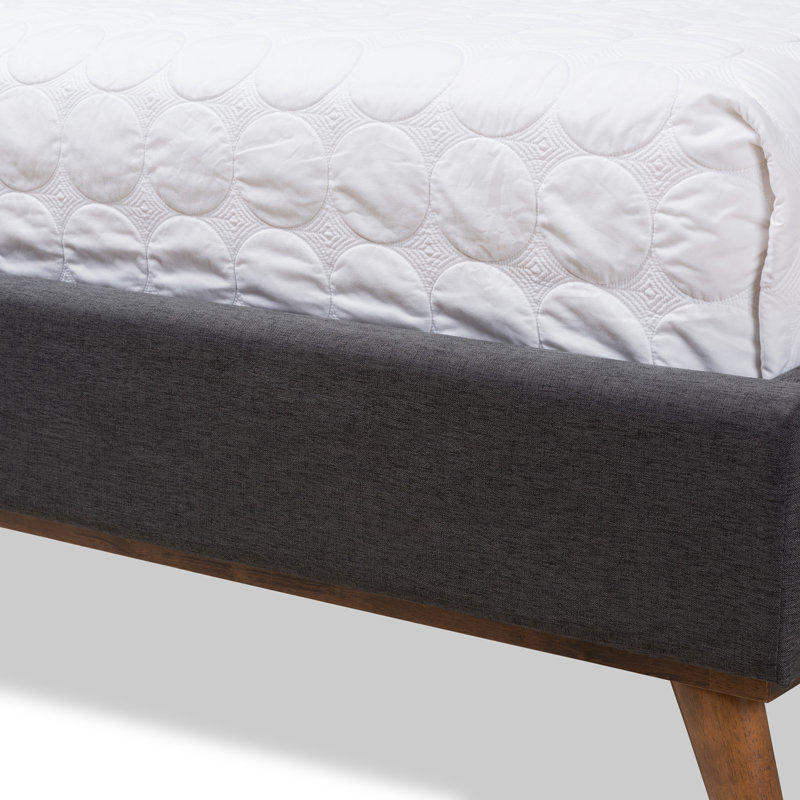 Miriam Upholstered Bed, Dark grey, Queen