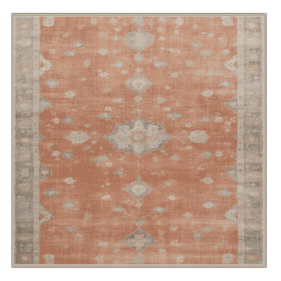 Tapis brun lavable à la machine