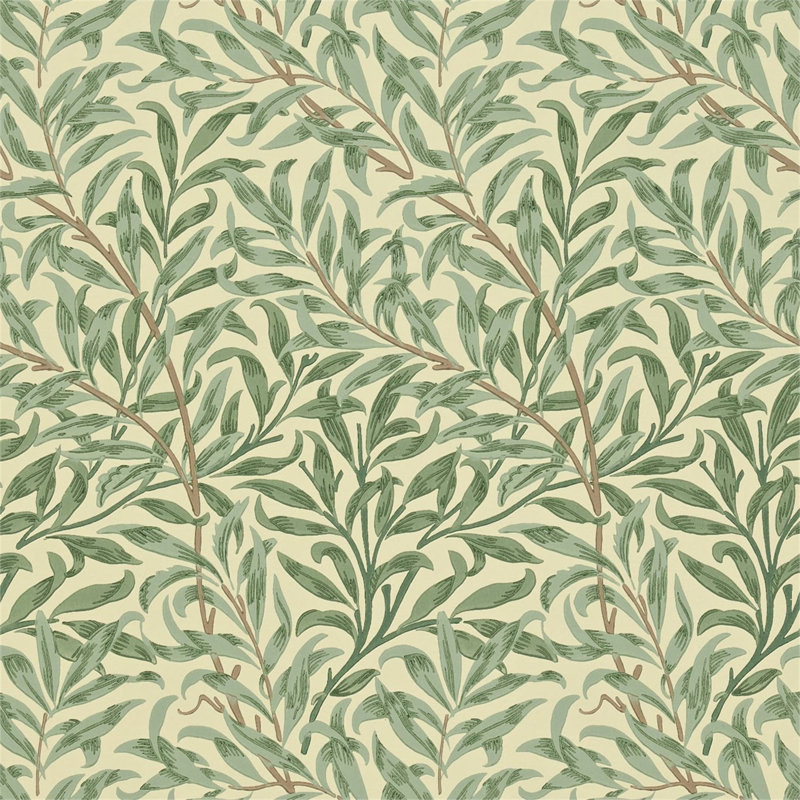 Willow Boughs Wallpaper, Light Green