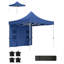 Auvent combinant une structure en métal et un design pliable avec un design réglable et un auvent extérieur bleu classique-133410594