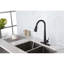 Robinet de cuisine rétractable à poignée simple avec accessoires-86879992