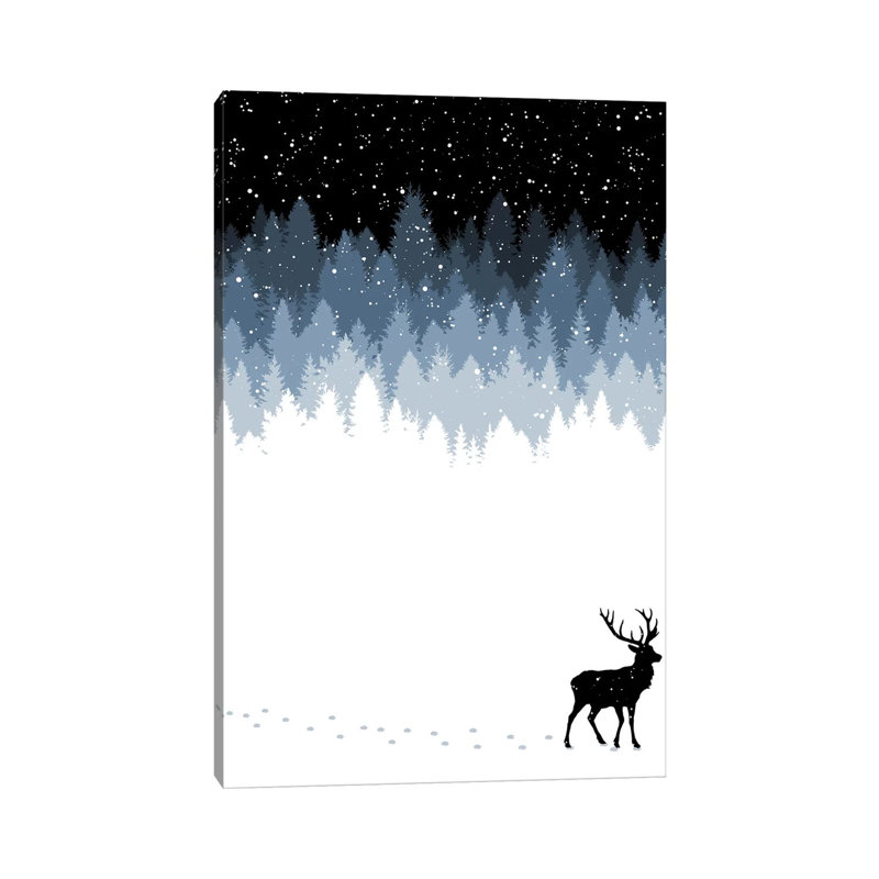 «Winter Night» par Tobias Fonseca, impression sur toile tendue, H 40 po x l 26 po x P 1,5 po