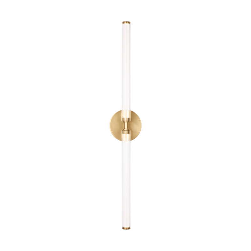 Poza 2 - Light LED Bath Sconce, Hand-Rubbed Antique Brass, 5" H x 31.7" W x 2.8" D