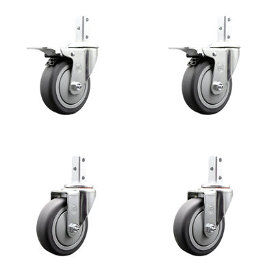 Thermoplastic Square Stem Caster
