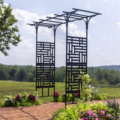 Geometric Pagoda Metal Garden Arbor