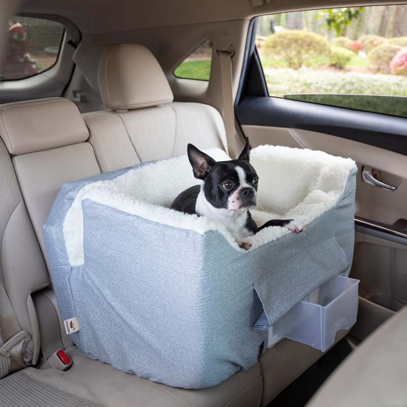 Siège intérieur / extérieur pour chien Snoozer Lookout II, Grand (l 30 po x P 17 po x H 19 po), Gris, Grand (34 lb)
