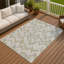 Tapis géométrique intérieur / extérieur lavable à la machine Matteson ACN2297-1891741260