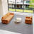 Velvet Sofa And Chair Combo-1397154358