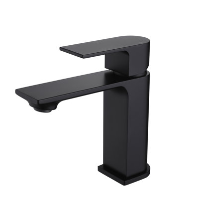 6.3" Single Hole Handle Vanity Faucets for Sinks, Solid Brass Deck Mount Sink Faucet
