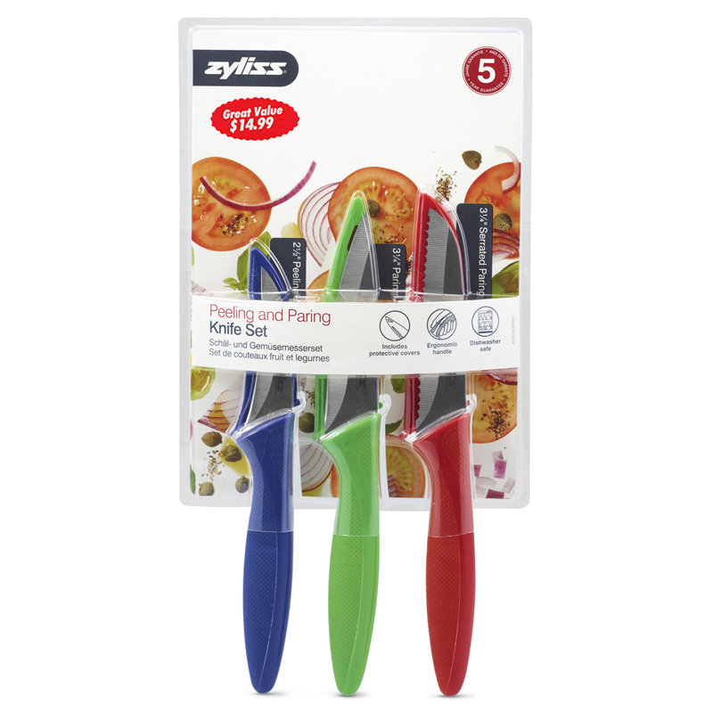 Zyliss 3 Piece Peeling & Paring Knife Set