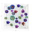 Serviettes de cocktail en satin de coton succulentes-122066518