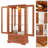 Lighted 2-Door Glass Curio Display Cabinet With Adjustable Shelves, Built-In Drawer, And Included Light Bulb-746388954