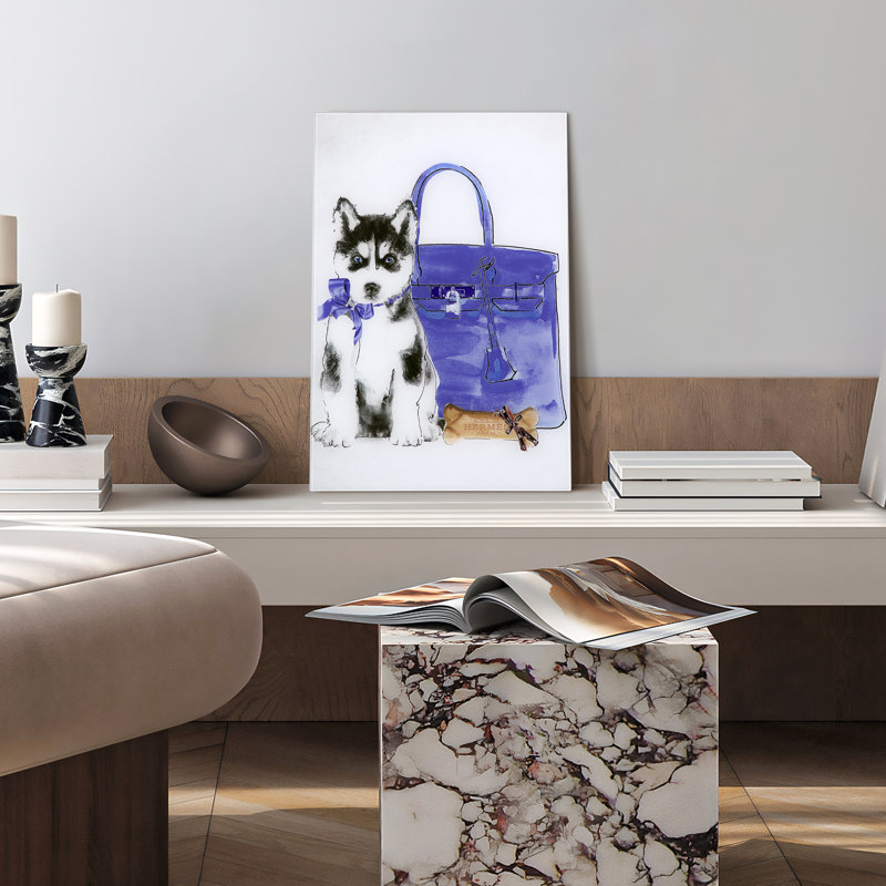 « husky », impression sur verre