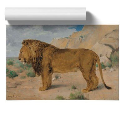 Study of a Lion by Rosa Bonheur - Frameless Print