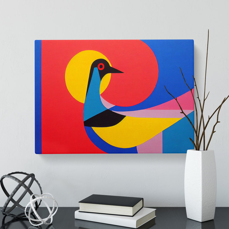Dove Bird Abstract Vol.2 - Wrapped Canvas, 40cm H x 60cm W x 3cm D