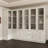 71'' H X 94.4'' W 4-Drawer Modular Bookcase With Frosted Glass Doors
