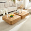 Table basse carrée moderne 35,43 pouces Handcraft-125932916