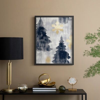 «Christmas Holiday Art» CCLxxix, reproduction d'art encadrée - bois massif