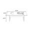 Table basse en fritté avec 2 tiroirs
