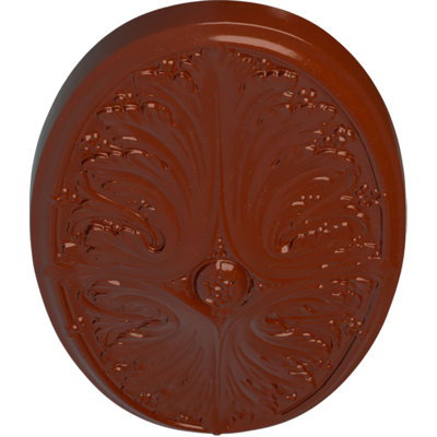 Médaillon de plafond Endurathane Madrid, l 24 3/4 po x H 12 1/2 po x P 1 3/4 po, finition brique réfractaire peinte à la main