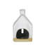 Chalets, céramique - ensemble / 2 pièces: 2,5 x 2,5 x 4,25, lrg: 3,25 x 2,5 x 6