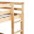 Natural Twin Over Loft Bed - Enhance Ambiance Of Your Bedroom Interior Solid Rubber Wood Material For Durability-606827623