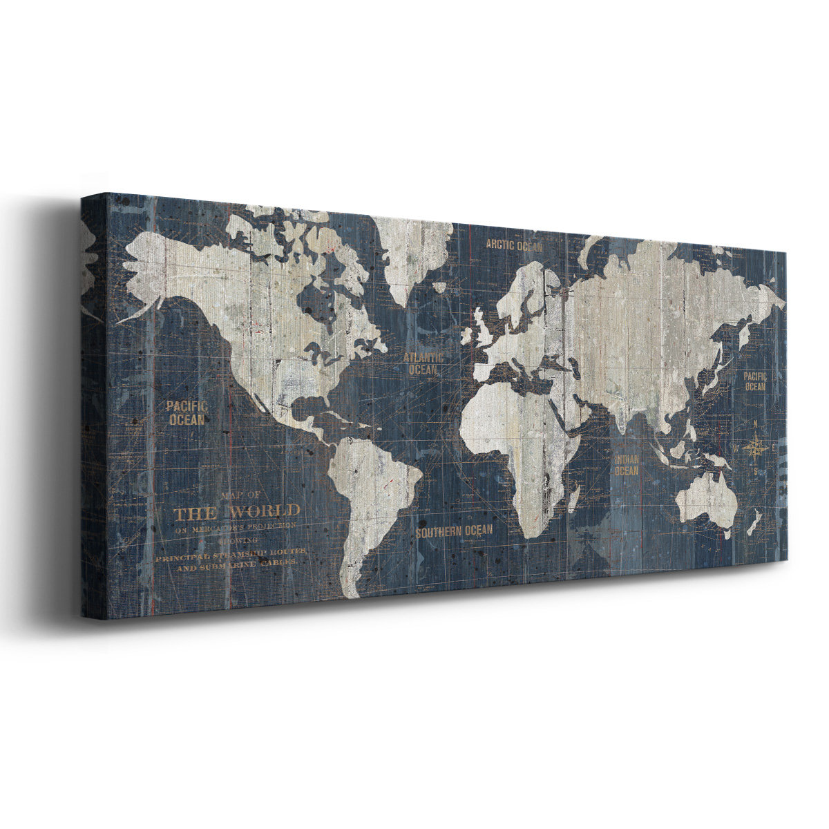 Longshore Tides Old World Map On Canvas Print | Wayfair