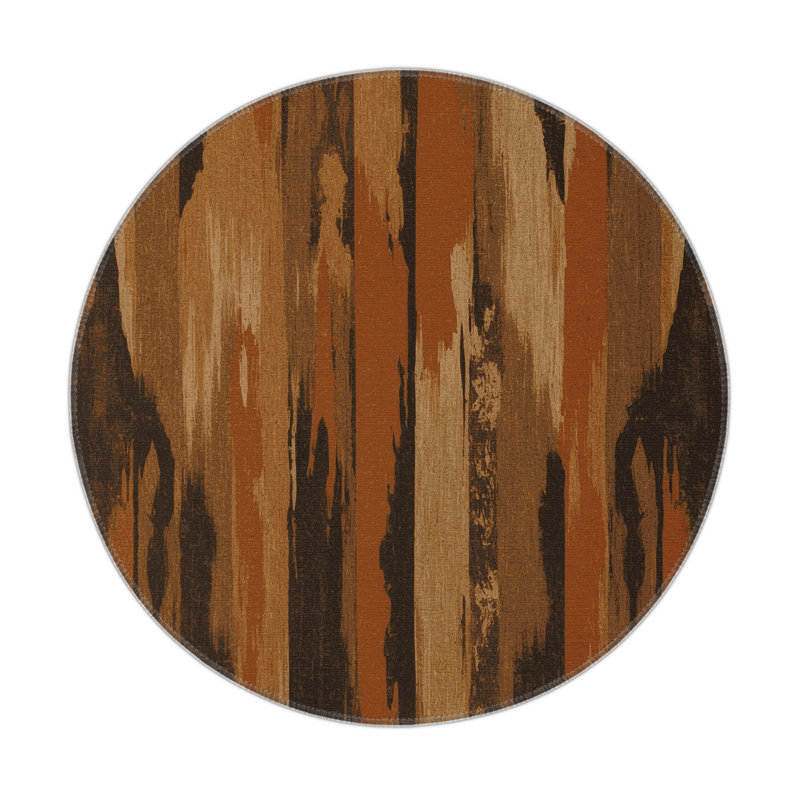 Sandstone Eclipse Indoor And Outdoor Area Rug, Round 5'
