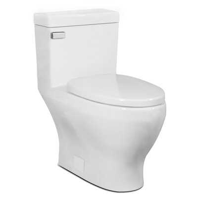 Icera Cadence 1.28 GPF Elongated 16.5 Comfort Height Chair Height Floor Mounted with Seat Included Toilet