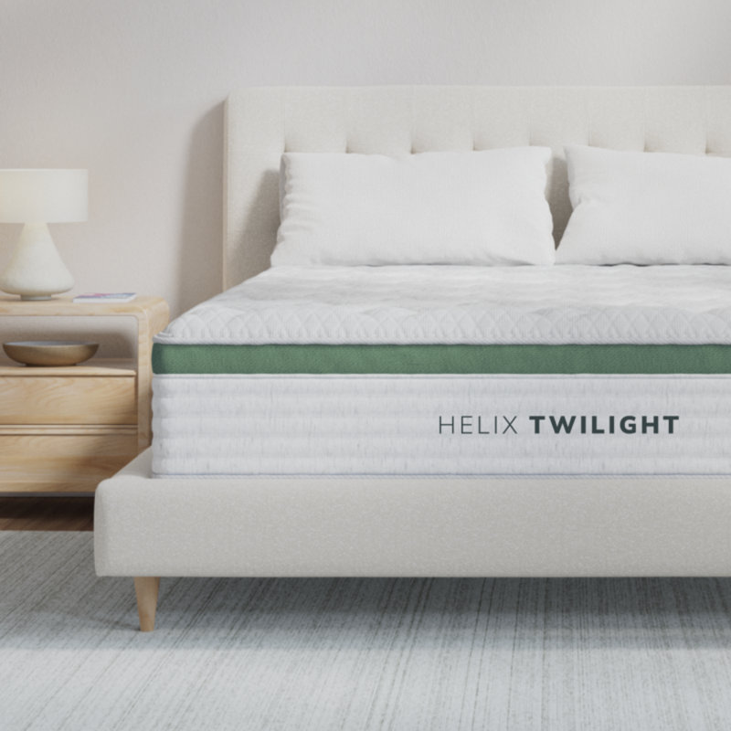 Matelas Helix Twilight avec plateau-coussin GlacioTex, Lit simple