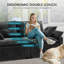 Canapé modulaire en chenille moderne avec repose-pieds mobile - canapé en L pour le salon, revêtement doux sans os, 4 couleurs (beige, bleu, gris clair, gris)-948561392