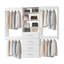 Système de garde-robe modulaire, conception polyvalente et personnalisable pour un rangement et une organisation efficaces-124865267