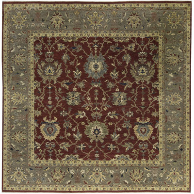 One-of-a-Kind Square 10' X 10' Hand Knotted Area Rug