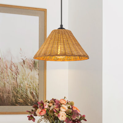 Aalayah 1 - Light Oversized Rattan Pendant