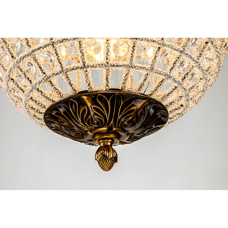 Lustre sphérique Ennu, H 15,9 po x l 11,8 po x P 11,8 po, Bronze antique